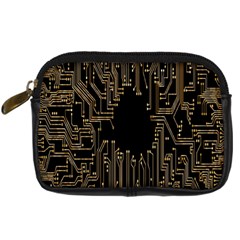 Circuit-board Digital Camera Leather Case by nateshop