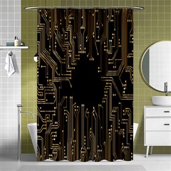 Circuit-board Shower Curtain 48  X 72  (small)  by nateshop