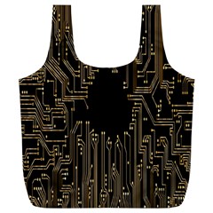 Circuit-board Full Print Recycle Bag (xl) by nateshop