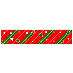 Xmash Christmas Stars Red Background Star Small Flano Scarf