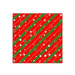 Xmash Christmas Stars Red Background Star Satin Bandana Scarf 22  x 22 