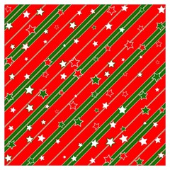 Xmash Christmas Stars Red Background Star Lightweight Scarf 