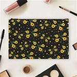 Nature Pattern Texture Flower Wing Cosmetic Bag (Large) Front