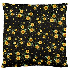 Nature Pattern Texture Flower Wing Large Cushion Case (one Side) by Wegoenart