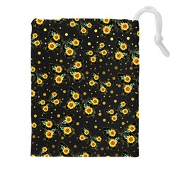 Nature Pattern Texture Flower Wing Drawstring Pouch (5xl) by Wegoenart