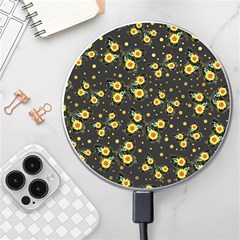 Nature Pattern Texture Flower Wing Wireless Charger by Wegoenart