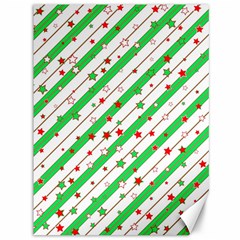 Christmas Xmas Green Stars Background Star Canvas 36  X 48  by Wegoenart