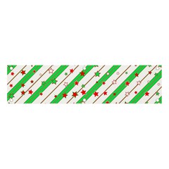 Christmas Xmas Green Stars Background Star Banner And Sign 4  X 1 