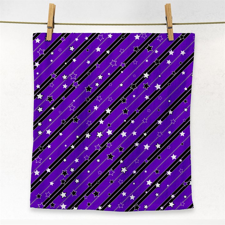 Xmas Christmas Stars Background Star Face Towel