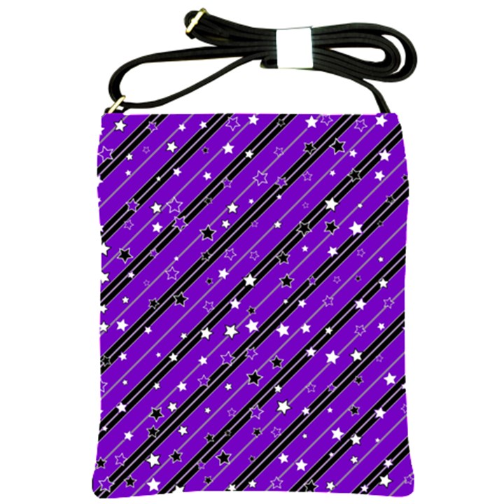 Xmas Christmas Stars Background Star Shoulder Sling Bag