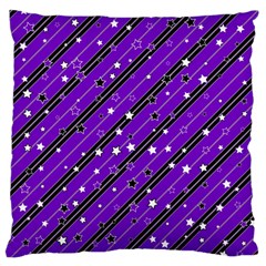 Xmas Christmas Stars Background Star Large Cushion Case (one Side) by Wegoenart