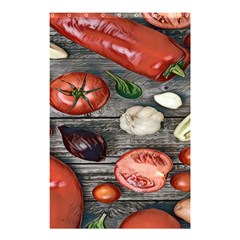 Bell Peppers & Tomatoes Shower Curtain 48  X 72  (small)  by ConteMonfrey