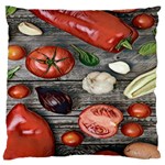 Bell peppers & tomatoes Large Cushion Case (One Side) Front