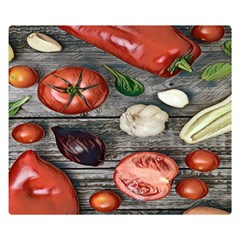 Bell Peppers & Tomatoes Double Sided Flano Blanket (small)  by ConteMonfrey