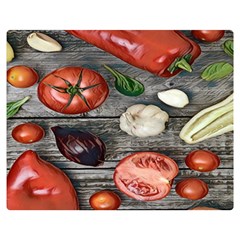 Bell Peppers & Tomatoes Double Sided Flano Blanket (medium)  by ConteMonfrey