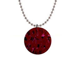 Doodles Maroon 1  Button Necklace by nateshop