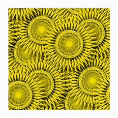 Yellow Abstract Sun Pattern Background Medium Glasses Cloth (2 Sides)