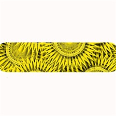 Yellow Abstract Sun Pattern Background Large Bar Mats by Wegoenart