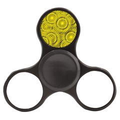 Yellow Abstract Sun Pattern Background Finger Spinner