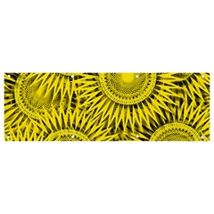 Yellow Abstract Sun Pattern Background Banner and Sign 9  x 3 