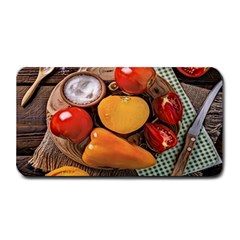 Tomatoes And Bell Pepper - Italian Food Medium Bar Mats by ConteMonfrey