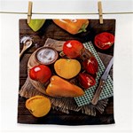 Tomatoes And Bell Pepper - Italian Food Face Towel Front