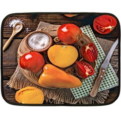 Tomatoes And Bell Pepper - Italian Food Fleece Blanket (mini) by ConteMonfrey