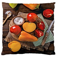 Tomatoes And Bell Pepper - Italian Food Standard Flano Cushion Case (two Sides) by ConteMonfrey