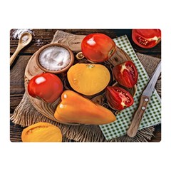 Tomatoes And Bell Pepper - Italian Food Double Sided Flano Blanket (mini)  by ConteMonfrey