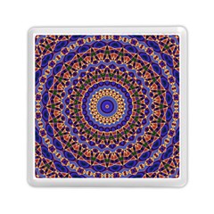 Mandala Kaleidoscope Background Memory Card Reader (square) by Wegoenart