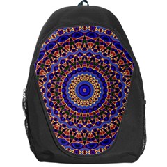 Mandala Kaleidoscope Background Backpack Bag by Wegoenart