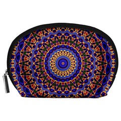 Mandala Kaleidoscope Background Accessory Pouch (large) by Wegoenart