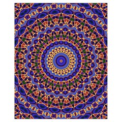 Mandala Kaleidoscope Background Drawstring Bag (small) by Wegoenart