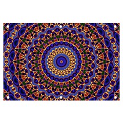 Mandala Kaleidoscope Background Banner And Sign 6  X 4  by Wegoenart