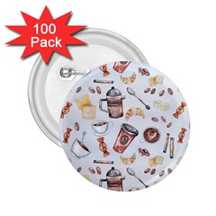 Coffee Coffeemania Caffeine 2 25  Buttons (100 Pack)  by Wegoenart