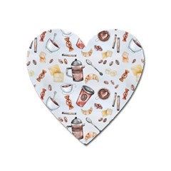 Coffee Coffeemania Caffeine Heart Magnet by Wegoenart