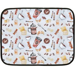 Coffee Coffeemania Caffeine Fleece Blanket (mini) by Wegoenart