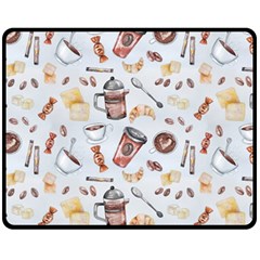 Coffee Coffeemania Caffeine Fleece Blanket (medium)  by Wegoenart