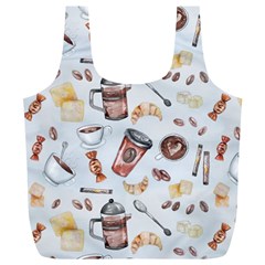 Coffee Coffeemania Caffeine Full Print Recycle Bag (xl) by Wegoenart