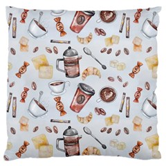 Coffee Coffeemania Caffeine Standard Flano Cushion Case (one Side) by Wegoenart