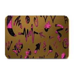 Doodles,gold Plate Mats by nateshop