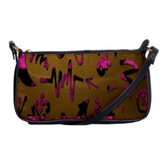 Doodles,gold Shoulder Clutch Bag by nateshop