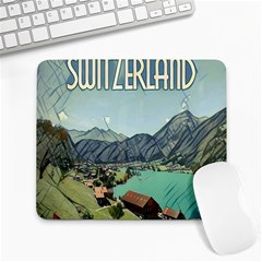 Lake Lungern - Switzerland Large Mousepads by ConteMonfrey