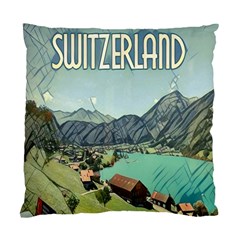 Lake Lungern - Switzerland Standard Cushion Case (two Sides) by ConteMonfrey