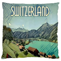 Lake Lungern - Switzerland Standard Flano Cushion Case (two Sides) by ConteMonfrey