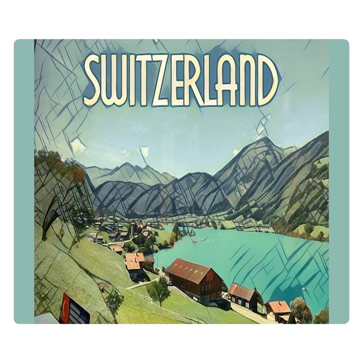 Lake Lungern - Switzerland Double Sided Flano Blanket (Small) 