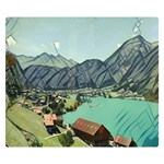 Lake Lungern - Switzerland Double Sided Flano Blanket (Small)  50 x40  Blanket Back