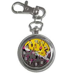 Doodles,gray Key Chain Watches by nateshop