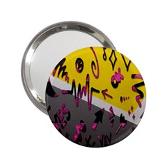 Doodles,gray 2 25  Handbag Mirrors by nateshop