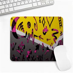 Doodles,gray Large Mousepads by nateshop